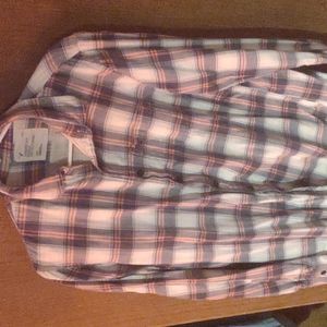 Mens American Eagle Plaid Button Down